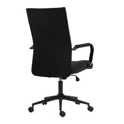 Velvet swivel chair (black)