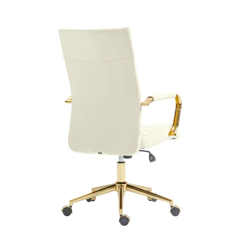 Swivel chair velvet (light beige)