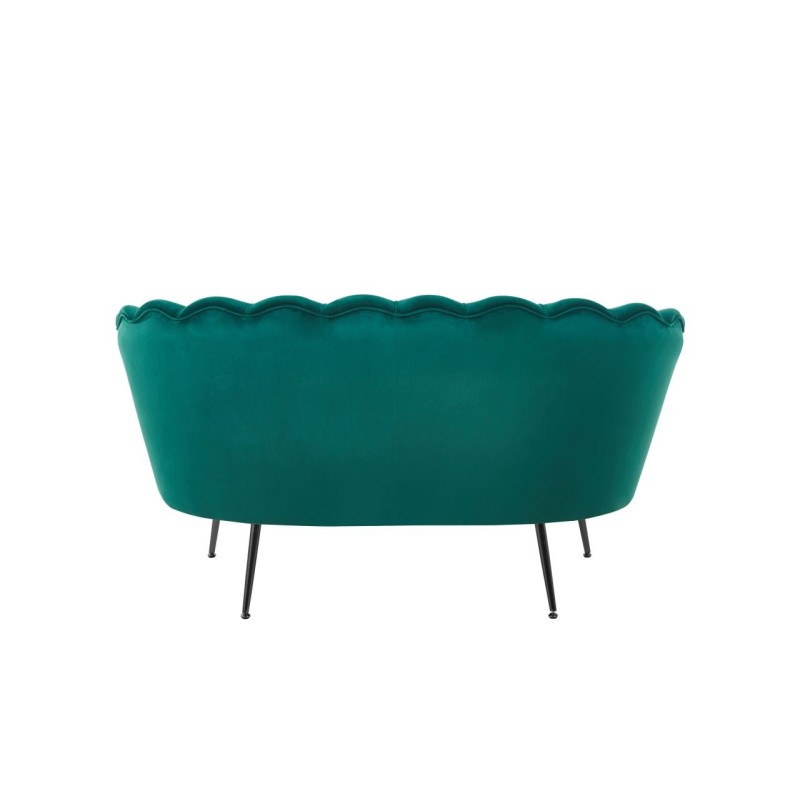 Sofa velvet (zielona) /nogi czarne/