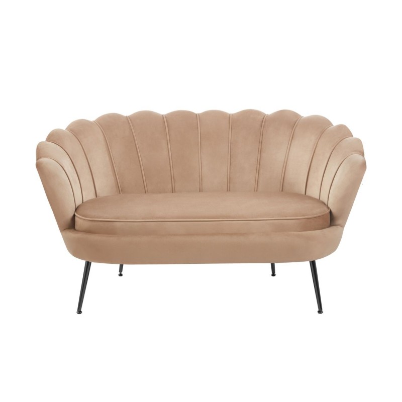 Sofa velvet (cappuccino) /nogi czarne/