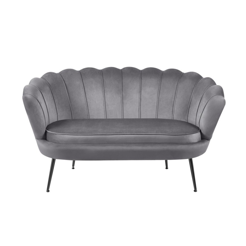 Sofa velvet (gray) /black legs/