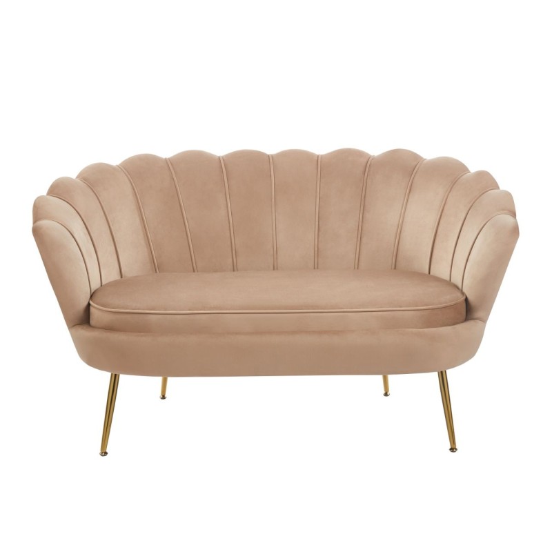 Sofa velvet (cappuccino) /gold legs/