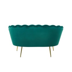 Velvet sofa (green) /golden legs/