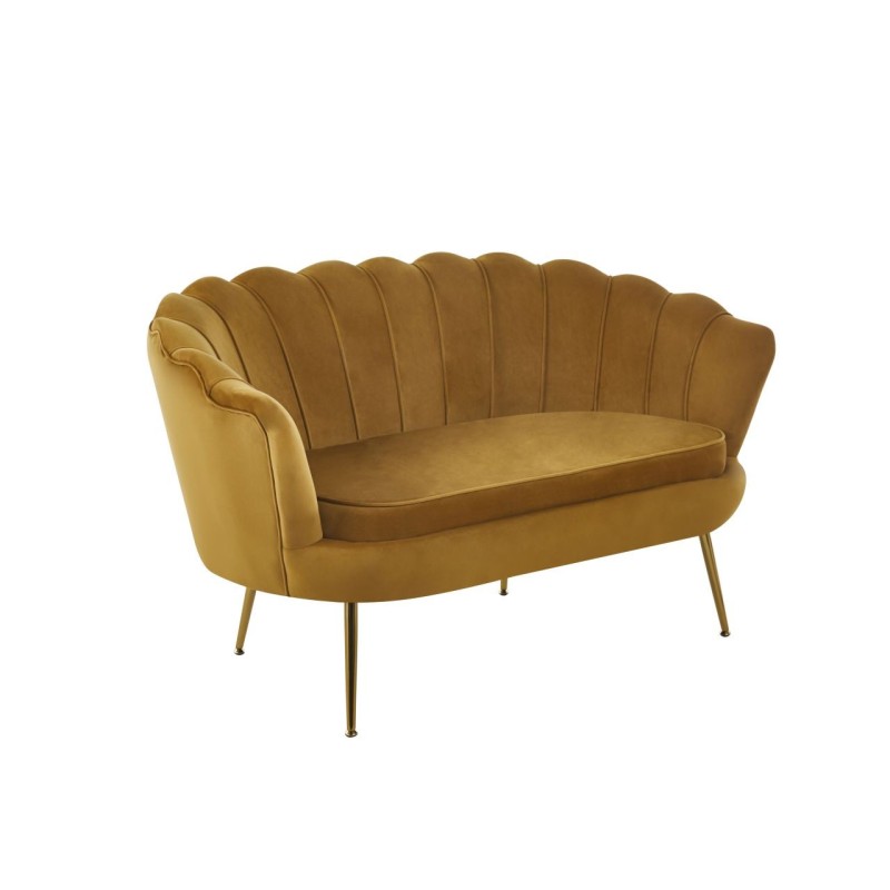 Sofa velvet (curry) /gold legs/