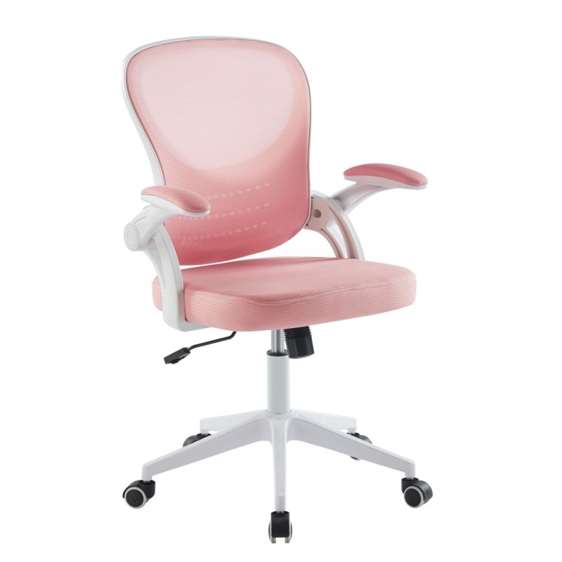 Pink swivel chair