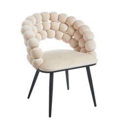 Velvet chair (beige)