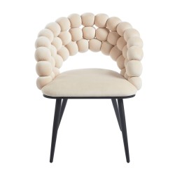 Velvet chair (beige)