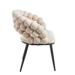 Velvet chair (beige)