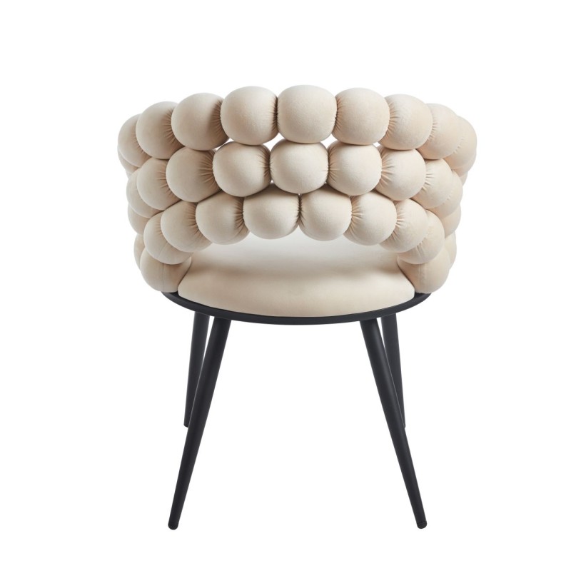 Velvet chair (beige)