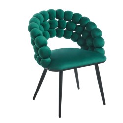 Velvet chair (green)