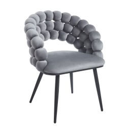 Velvet chair (gray)