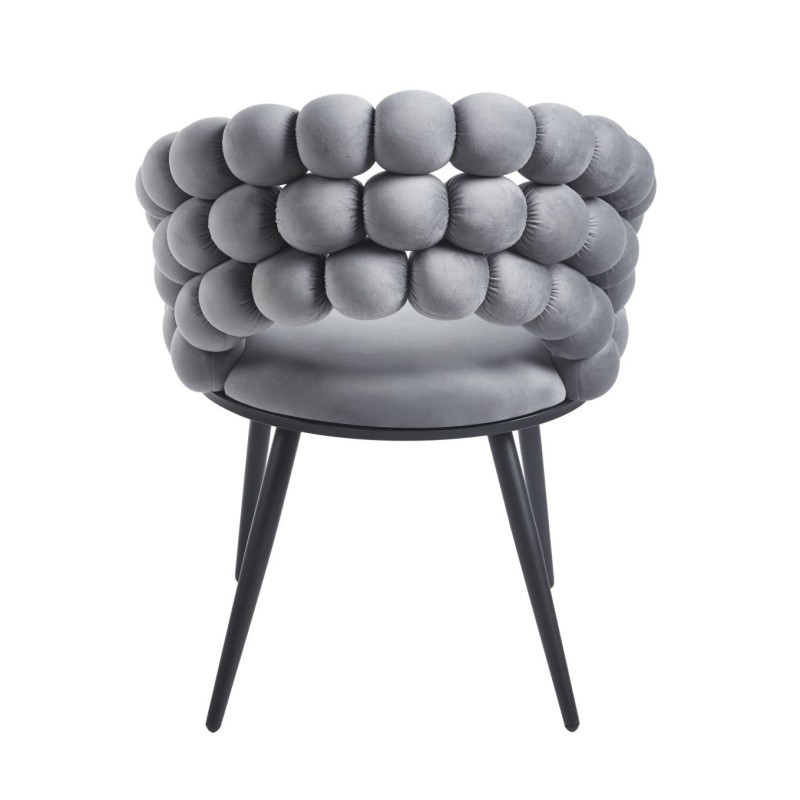 Silla de terciopelo (gris)