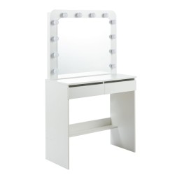Vanity table with lighting (white)