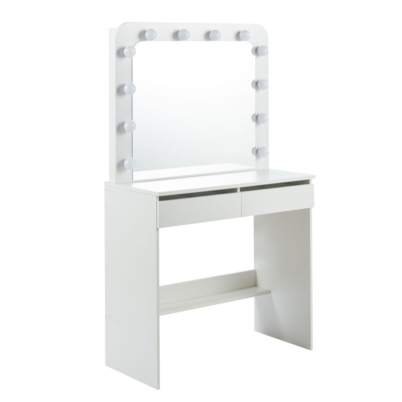 Tocador con iluminación (blanco)