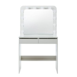 Vanity table with lighting (white)