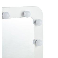 Vanity table with lighting (white)