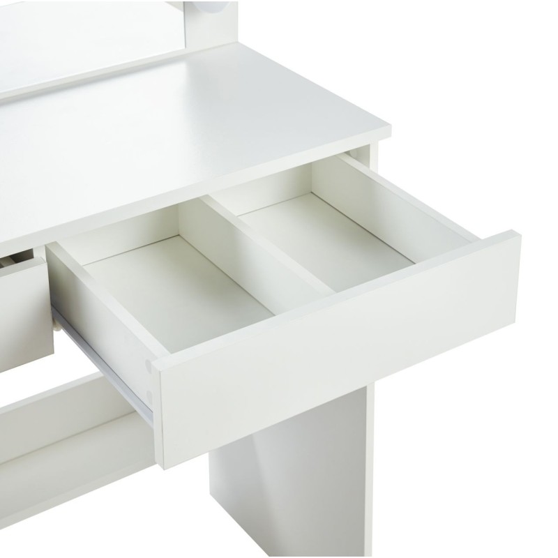 Vanity table with lighting (white)