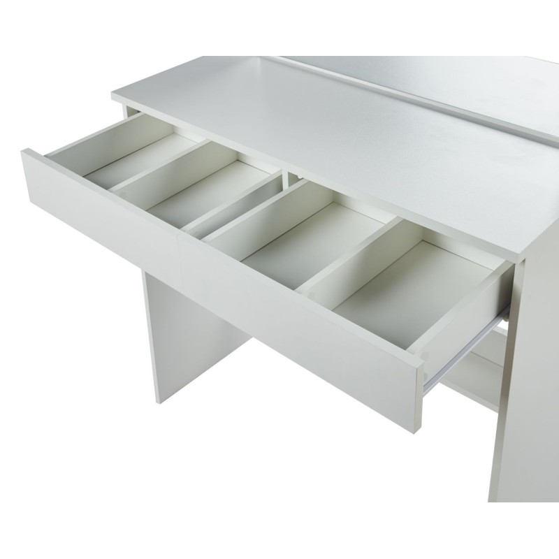 Vanity table with lighting (white)
