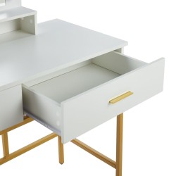 Vanity table with lighting (white)