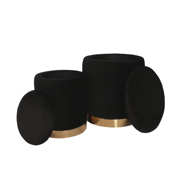 Sitzsäcke (Set mit 2 Stück) schwarz