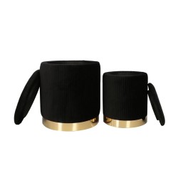 Sitzsäcke (Set mit 2 Stück) schwarz