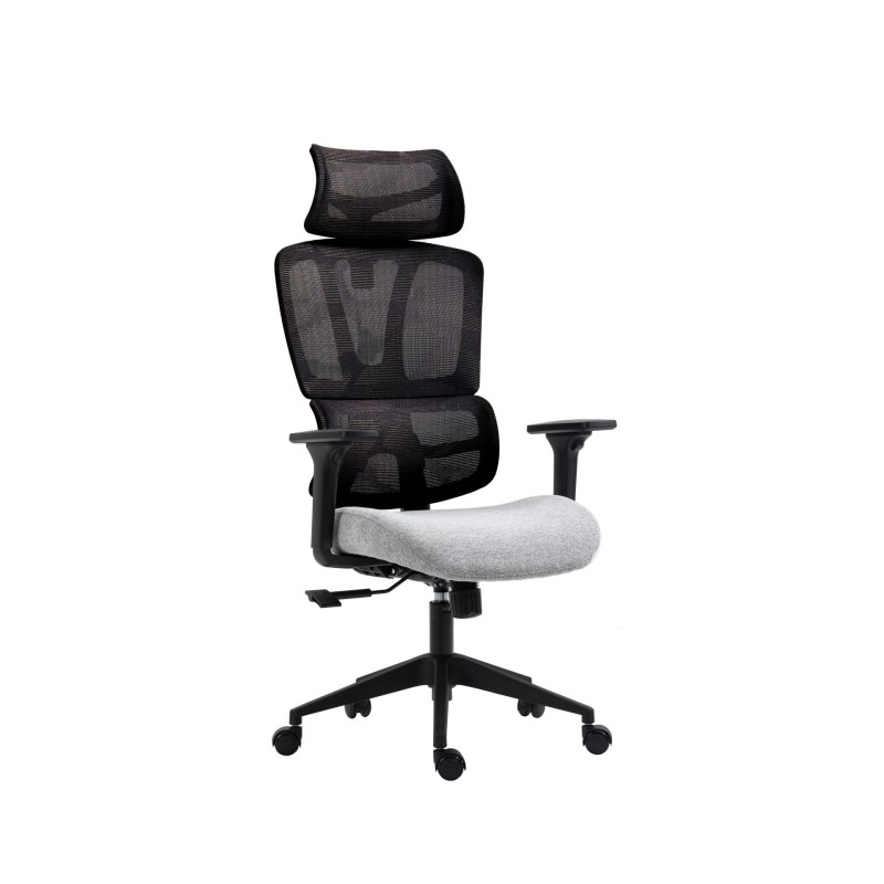 Silla giratoria (negro-gris)