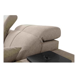 Milano III Mix Corner Sofa with Sleeping Function (Woven Fabric, Verita 09) | Your Living Room Full of Comfort