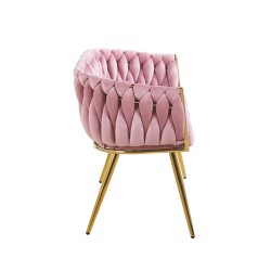 Sofá de terciopelo (rosa)