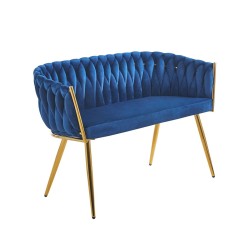 Sofa velvet (niebieska)