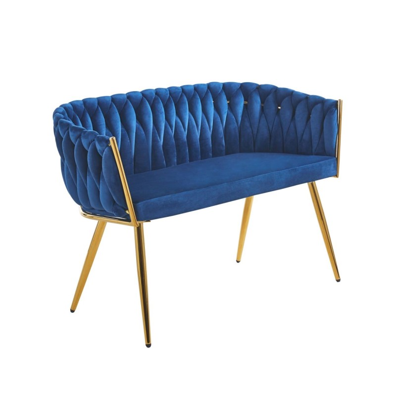 Sofa Samt (blau)
