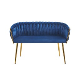 Velvet sofa (blue)