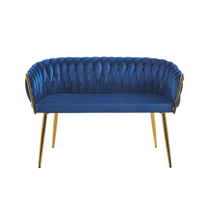 Velvet sofa (blue)