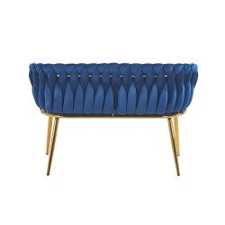 Sofá de terciopelo (azul)