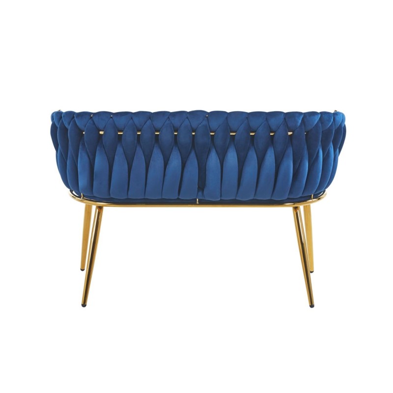 Velvet sofa (blue)