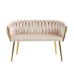 Velvet sofa (beige)