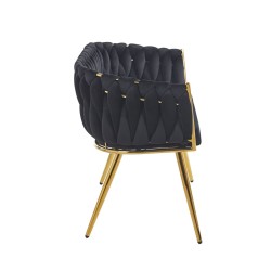 Sofá de terciopelo (negro)