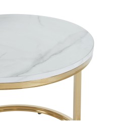 Bench (white marble/gold gloss) 70 + 50