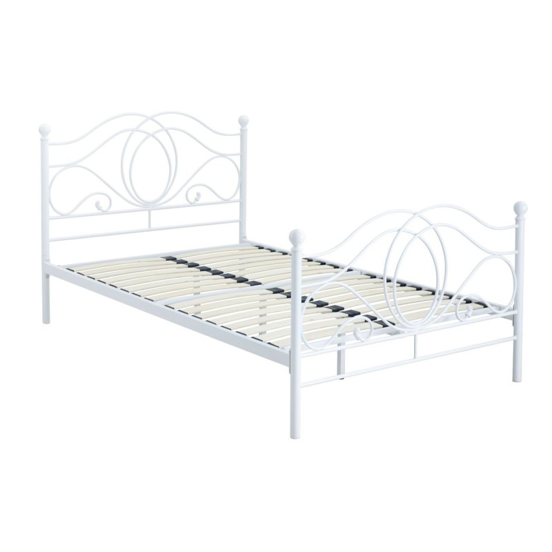 Metal bed 120x200 (white)