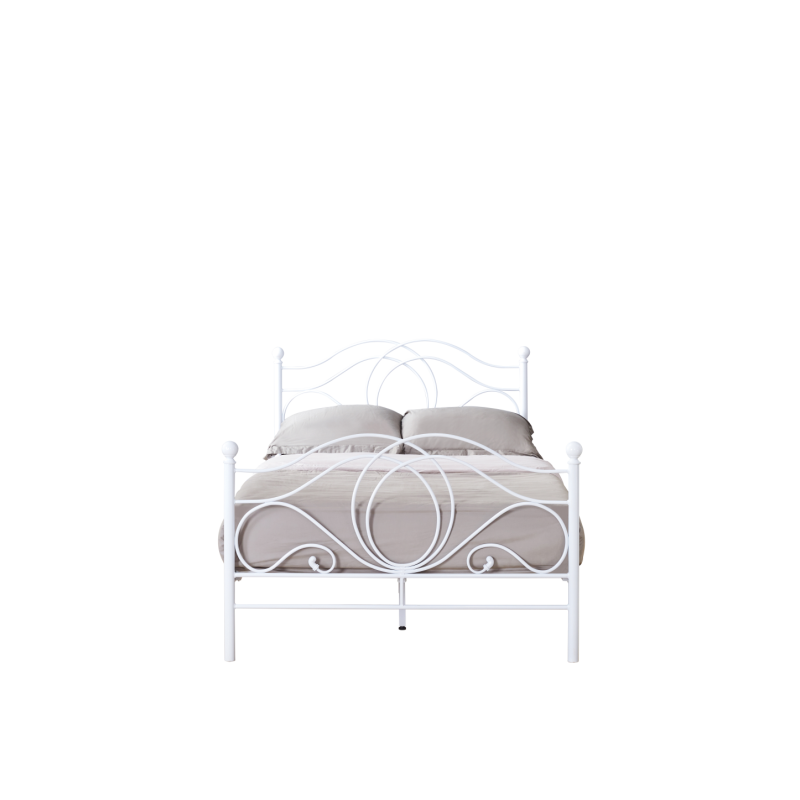 Metal bed 120x200 (white)