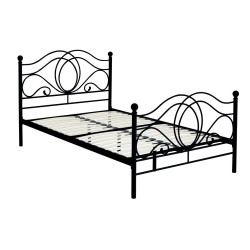Metal bed 120x200 (black)