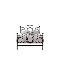 Metal bed 120x200 (black)