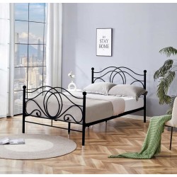 Metallbett 120x200 (schwarz)