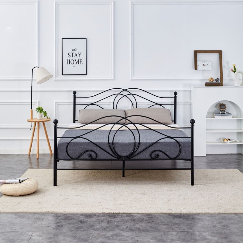 Metal bed 160x200 (black)