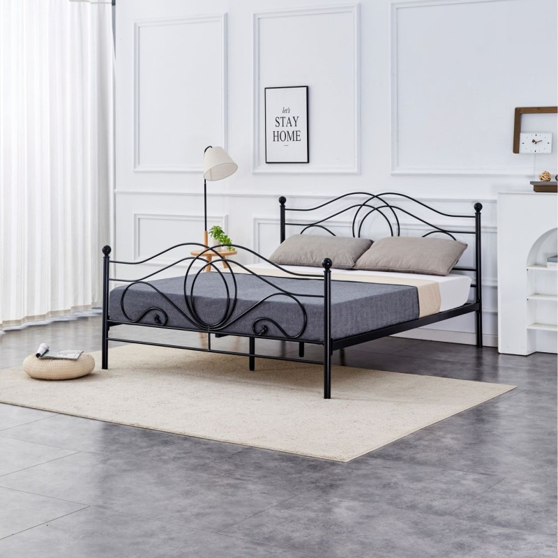Metal bed 160x200 (black)