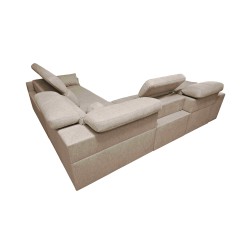 Milano III Mix Corner Sofa with Sleeping Function (Woven Fabric, Verita 09) | Your Living Room Full of Comfort