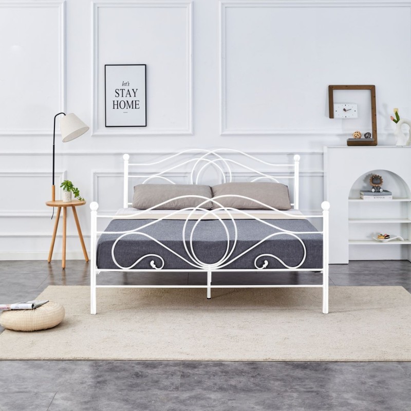 Metal bed 160x200 (white)