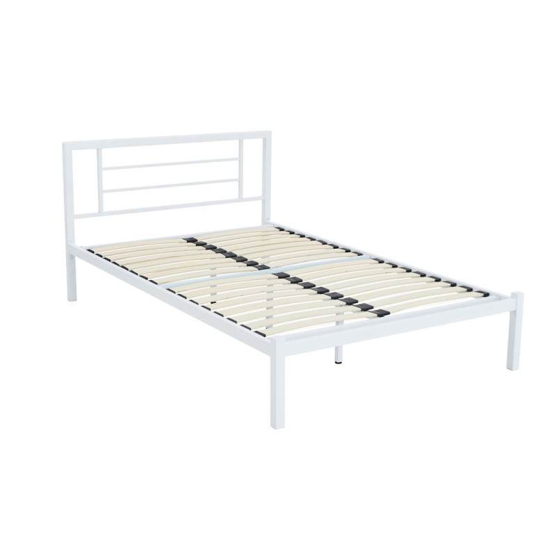 Cama de metal 120x200 (blanca)