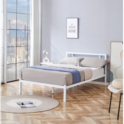 Metal bed 120x200 (white)