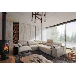 Narożnik Milano III Mix z funkcją spania (Plecionka, Verita 09) | Twój salon pełen komfortu