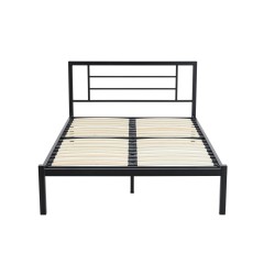Cama de metal 120x200 (negra)